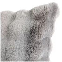 GENUX Luxe Faux Fur Cushion 55 x 55cm Grey