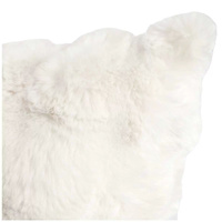 GENUX Luxe Faux Fur Cushion 55 x 55cm Ivory