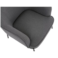 GENUX Hugo Upholstered Armchair Dark Grey