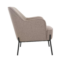 GENUX Hugo Upholstered Armchair Light Brown