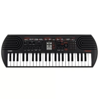 Black 44 Key Portable Mini Keyboard with 100 Tones, 50 Rhythms, and Headphone Output