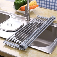 Over The Sink Roll-Up Dish Drying Rack 52 x 33 cm