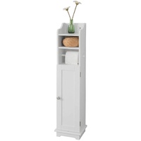 Toilet Paper Holder with Storage Cabinet, Brush Holder & Dispenser 20x100x18cm