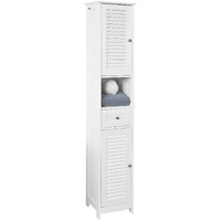 Freestanding Tall Bathroom Cabinet 170x32x30cm Storage