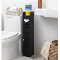 Toilet Paper Roll Holder Bathroom 80cm Black