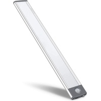 54 LED Rechargeable Under Cabinet Night Light Kitchen Bedroom Silver White