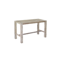 QFurniture Sturdy Bar Table - White