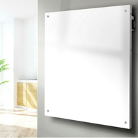 Slimline Electric Infrared Panel Heater 600W White Floor/Wall
