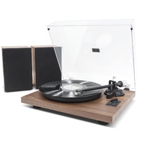 mbeat Hi-Fi Turntable with Bookshelf Speakers & Bluetooth