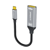 mbeat Tough Link 8K USB-C to DisplayPort Adapter Space Grey