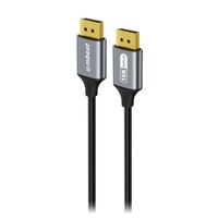mbeat Tough Link 16K DisplayPort Cable 1.8m Space Grey