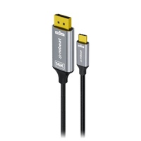 mbeat Tough Link 16K USB-C to DisplayPort Cable 1.8m Space Grey