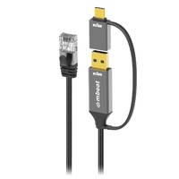 mbeat Tough Link 3m USB-C to RJ45 Ethernet Cable - Space Grey