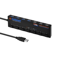 mbeat 7-Port USB 3.0 & USB 2.0 Hub Manager with Switches