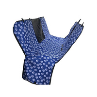 Kuta Waterproof Pet Car Seat Cover Hammock Mesh Window Blue