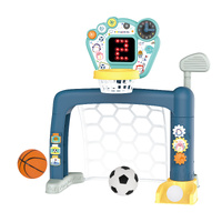 GEM Toys Sports World 3-in-1 Basketball Soccer Golf Indoor Set