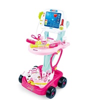 GEM Toys Kids Doctors Medical Cart & ECG Machine Pretend Play