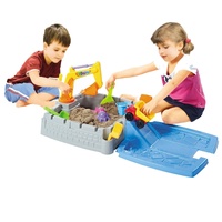 GEM Toys Children's Sand Pit Box with 11 Play Accessories