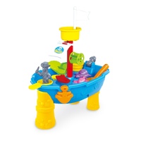 GEM Toys Pirate Ship Sand & Water Table with 24 Accessories