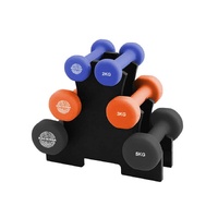 Hacienda 7-Piece Dumbbell Gym Set 20kg Total (2/3/5kg) with Rack