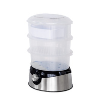 Healthy Choice 3 Tier Food Steamer Stainless Steel Base