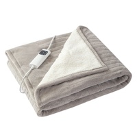 Heated Throw Blanket, Soft Double-Sided Fleece with Adjustable Heat Settings