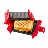 Healthy Choice Compact Microwave Sandwich Maker Non-Stick Grill Plates