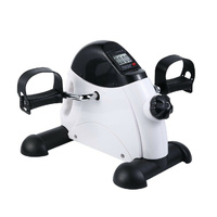 Hacienda Portable Pedal Exerciser with LCD Monitor Black & White