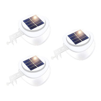 Lenoxx Solar Multipurpose Light White 3-Piece Outdoor