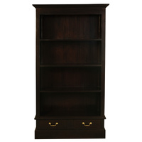 Centrum Furniture Tasmania 2 Drawer Bookcase Chocolate