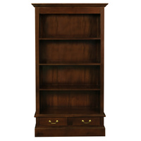 Centrum Furniture Tasmania 2 Drawer Bookcase Mahogany