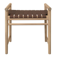Centrum Furniture Elliot Genuine Leather Bench Natural