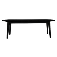 Centrum Furniture Huntley Solid Oak Dining Bench Black