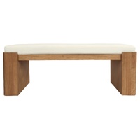 Centrum Adelle Solid Mindi Timber Small Bench Almond