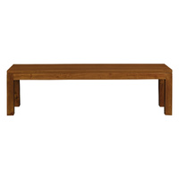 Centrum Furniture Tilda Large Solid Mahogany Bench Light Pecan