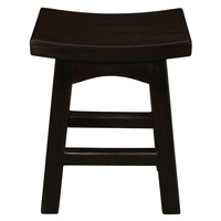 Centrum Tokyo Solid Mahogany Timber Footstool Chocolate