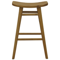 Centrum Furniture Aria Oval Solid Timber Counter Stool Caramel