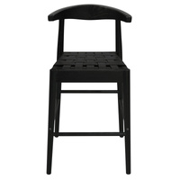 Centrum Elliot Leather Kitchen Counter Stool Black