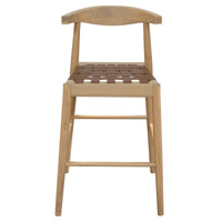 Centrum Elliot Leather Kitchen Counter Stool Natural