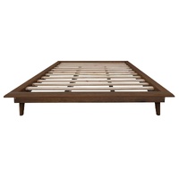 Centrum Gatsby Queen Size Platform Bed Base Walnut