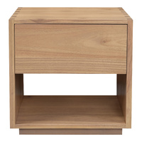 Centrum Oscar 1-Drawer Bedside Table Natural