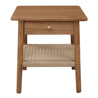 Centrum Kelly 1-Drawer Bedside Table Almond