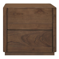 Centrum Gatsby 2-Drawer Bedside Table Walnut