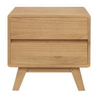 Centrum Providence 2-Drawer Bedside Table Natural