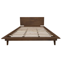 Centrum Gatsby Platform Queen Bed Frame Walnut