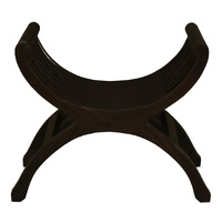 Centrum Furniture Maeve Solid Mahogany Single Seater Stool Chocolate