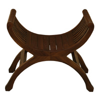 Centrum Furniture Maeve Solid Mahogany Single Seater Stool
