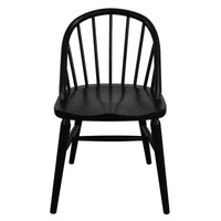 Centrum Furniture Vera Solid Oak Dining Chair Set of 2 Black