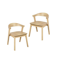 Centrum Fynn Oak Dining Chair Set of 2 - Natural