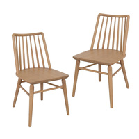 Centrum Riviera Solid Oak Dining Chair Set of 2 - Natural